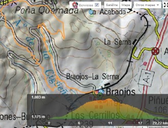 Mapa Peña Quemada